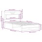 vidaXL Bettgestell ohne Matratze Räuchereiche 100x190 cm Holzwerkstoff vidaXL Bettgestell ohne Matratze Räuchereiche 100x190 cm Holzwerkstoff