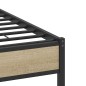 vidaXL Bettgestell ohne Matratze Sonoma-Eiche 120x200 cm Holzwerkstoff vidaXL Bettgestell ohne Matratze Sonoma-Eiche 120x200 cm Holzwerkstoff