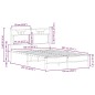vidaXL Bettgestell ohne Matratze Sonoma-Eiche 120x200 cm Holzwerkstoff vidaXL Bettgestell ohne Matratze Sonoma-Eiche 120x200 cm Holzwerkstoff