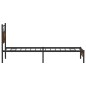 vidaXL Bettgestell ohne Matratze Räuchereiche 100x200 cm Holzwerkstoff vidaXL Bettgestell ohne Matratze Räuchereiche 100x200 cm Holzwerkstoff