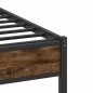 vidaXL Bettgestell ohne Matratze Räuchereiche 100x200 cm Holzwerkstoff vidaXL Bettgestell ohne Matratze Räuchereiche 100x200 cm Holzwerkstoff