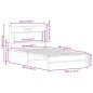 vidaXL Bettgestell ohne Matratze Räuchereiche 100x200 cm Holzwerkstoff vidaXL Bettgestell ohne Matratze Räuchereiche 100x200 cm Holzwerkstoff