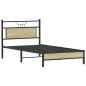 vidaXL Bettgestell ohne Matratze Sonoma-Eiche 107x203 cm Holzwerkstoff