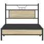 vidaXL Bettgestell ohne Matratze Sonoma-Eiche 107x203 cm Holzwerkstoff