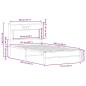 vidaXL Bettgestell ohne Matratze Sonoma-Eiche 107x203 cm Holzwerkstoff