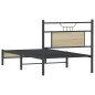 vidaXL Bettgestell ohne Matratze Sonoma-Eiche 90x200 cm Holzwerkstoff vidaXL Bettgestell ohne Matratze Sonoma-Eiche 90x200 cm Holzwerkstoff