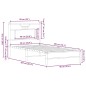 vidaXL Bettgestell ohne Matratze Sonoma-Eiche 90x200 cm Holzwerkstoff vidaXL Bettgestell ohne Matratze Sonoma-Eiche 90x200 cm Holzwerkstoff