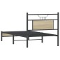 vidaXL Bettgestell ohne Matratze Sonoma-Eiche 80x200 cm Holzwerkstoff vidaXL Bettgestell ohne Matratze Sonoma-Eiche 80x200 cm Holzwerkstoff