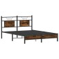 vidaXL Bettgestell ohne Matratze Räuchereiche 140x200 cm Holzwerkstoff vidaXL Bettgestell ohne Matratze Räuchereiche 140x200 cm Holzwerkstoff
