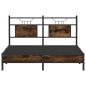 vidaXL Bettgestell ohne Matratze Räuchereiche 140x200 cm Holzwerkstoff vidaXL Bettgestell ohne Matratze Räuchereiche 140x200 cm Holzwerkstoff