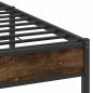 vidaXL Bettgestell ohne Matratze Räuchereiche 140x200 cm Holzwerkstoff vidaXL Bettgestell ohne Matratze Räuchereiche 140x200 cm Holzwerkstoff
