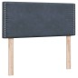 vidaXL Boxspringbett mit Matratze Dunkelgrau 90x220 cm Samt vidaXL Boxspringbett mit Matratze Dunkelgrau 90x220 cm Samt