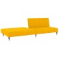 vidaXL Schlafsofa 2-Sitzer Gelb Samt vidaXL Schlafsofa 2-Sitzer Gelb Samt