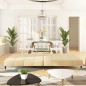 vidaXL Schlafsofa 2-Sitzer Creme Samt vidaXL Schlafsofa 2-Sitzer Creme Samt