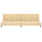 vidaXL Schlafsofa 2-Sitzer Creme Samt vidaXL Schlafsofa 2-Sitzer Creme Samt