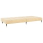 vidaXL Schlafsofa 2-Sitzer Creme Samt vidaXL Schlafsofa 2-Sitzer Creme Samt