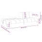 vidaXL Schlafsofa 2-Sitzer Creme Samt vidaXL Schlafsofa 2-Sitzer Creme Samt