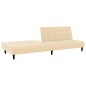 vidaXL Schlafsofa 2-Sitzer Creme Samt vidaXL Schlafsofa 2-Sitzer Creme Samt