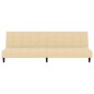 vidaXL Schlafsofa 2-Sitzer Creme Samt vidaXL Schlafsofa 2-Sitzer Creme Samt