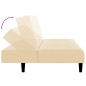 vidaXL Schlafsofa 2-Sitzer Creme Samt vidaXL Schlafsofa 2-Sitzer Creme Samt