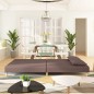 vidaXL Schlafsofa 2-Sitzer mit 2 Kissen Taupe Stoff vidaXL Schlafsofa 2-Sitzer mit 2 Kissen Taupe Stoff