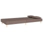 vidaXL Schlafsofa 2-Sitzer mit 2 Kissen Taupe Stoff vidaXL Schlafsofa 2-Sitzer mit 2 Kissen Taupe Stoff