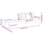 vidaXL Schlafsofa 2-Sitzer mit 2 Kissen Taupe Stoff vidaXL Schlafsofa 2-Sitzer mit 2 Kissen Taupe Stoff