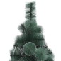 Künstlicher Weihnachtsbaum LEDs & Kugeln Grün 120 cm PVC & PE Künstlicher Weihnachtsbaum LEDs & Kugeln Grün 120 cm PVC & PE