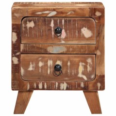 vidaXL Nachttisch 40x32x46 cm Altholz Massiv