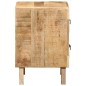 vidaXL Nachttisch 40x32x46 cm Raues Massivholz Mango vidaXL Nachttisch 40x32x46 cm Raues Massivholz Mango