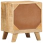 vidaXL Nachttisch 40x32x46 cm Raues Massivholz Mango vidaXL Nachttisch 40x32x46 cm Raues Massivholz Mango