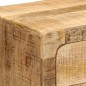 vidaXL Nachttisch 40x32x46 cm Raues Massivholz Mango vidaXL Nachttisch 40x32x46 cm Raues Massivholz Mango
