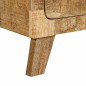 vidaXL Nachttisch 40x32x46 cm Raues Massivholz Mango vidaXL Nachttisch 40x32x46 cm Raues Massivholz Mango