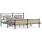 vidaXL Metallbett ohne Matratze Sonoma-Eiche 160x200 cm vidaXL Metallbett ohne Matratze Sonoma-Eiche 160x200 cm