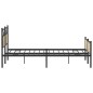 vidaXL Metallbett ohne Matratze Sonoma-Eiche 160x200 cm vidaXL Metallbett ohne Matratze Sonoma-Eiche 160x200 cm