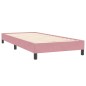 vidaXL Boxspringbett mit Matratze Rosa 80x220 cm Samt vidaXL Boxspringbett mit Matratze Rosa 80x220 cm Samt