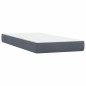 vidaXL Boxspringbett mit Matratze Dunkelgrau 90x220 cm Samt vidaXL Boxspringbett mit Matratze Dunkelgrau 90x220 cm Samt
