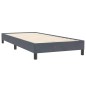 vidaXL Boxspringbett mit Matratze Dunkelgrau 90x220 cm Samt vidaXL Boxspringbett mit Matratze Dunkelgrau 90x220 cm Samt