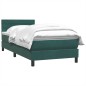 vidaXL Boxspringbett mit Matratze Dunkelgrün 80x220 cm Samt vidaXL Boxspringbett mit Matratze Dunkelgrün 80x220 cm Samt