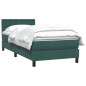 vidaXL Boxspringbett mit Matratze Dunkelgrün 90x210 cm Samt vidaXL Boxspringbett mit Matratze Dunkelgrün 90x210 cm Samt