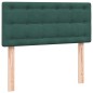vidaXL Boxspringbett mit Matratze Dunkelgrün 90x210 cm Samt vidaXL Boxspringbett mit Matratze Dunkelgrün 90x210 cm Samt