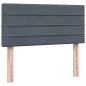 vidaXL Boxspringbett mit Matratze Dunkelgrau 80x220 cm Samt vidaXL Boxspringbett mit Matratze Dunkelgrau 80x220 cm Samt
