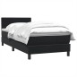 vidaXL Boxspringbett mit Matratze Schwarz 90x210 cm Samt vidaXL Boxspringbett mit Matratze Schwarz 90x210 cm Samt