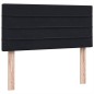 vidaXL Boxspringbett mit Matratze Schwarz 90x210 cm Samt vidaXL Boxspringbett mit Matratze Schwarz 90x210 cm Samt