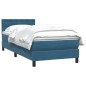 vidaXL Boxspringbett mit Matratze Dunkelblau 80x220 cm Samt vidaXL Boxspringbett mit Matratze Dunkelblau 80x220 cm Samt