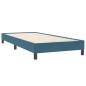 vidaXL Boxspringbett mit Matratze Dunkelblau 80x220 cm Samt vidaXL Boxspringbett mit Matratze Dunkelblau 80x220 cm Samt