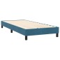 vidaXL Boxspringbett mit Matratze Dunkelblau 90x220 cm Samt vidaXL Boxspringbett mit Matratze Dunkelblau 90x220 cm Samt