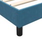 vidaXL Boxspringbett mit Matratze Dunkelblau 90x220 cm Samt vidaXL Boxspringbett mit Matratze Dunkelblau 90x220 cm Samt