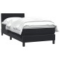 vidaXL Boxspringbett mit Matratze Schwarz 80x210 cm Samt vidaXL Boxspringbett mit Matratze Schwarz 80x210 cm Samt