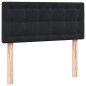 vidaXL Boxspringbett mit Matratze Schwarz 80x210 cm Samt vidaXL Boxspringbett mit Matratze Schwarz 80x210 cm Samt